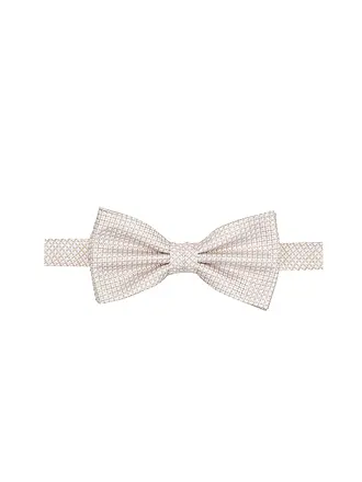 SEIDENFALTER | Ensemble de bretelles avec nœud papillon et clips à boutons | beige
